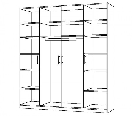 Skříň šatní/policová, š180-240 cm